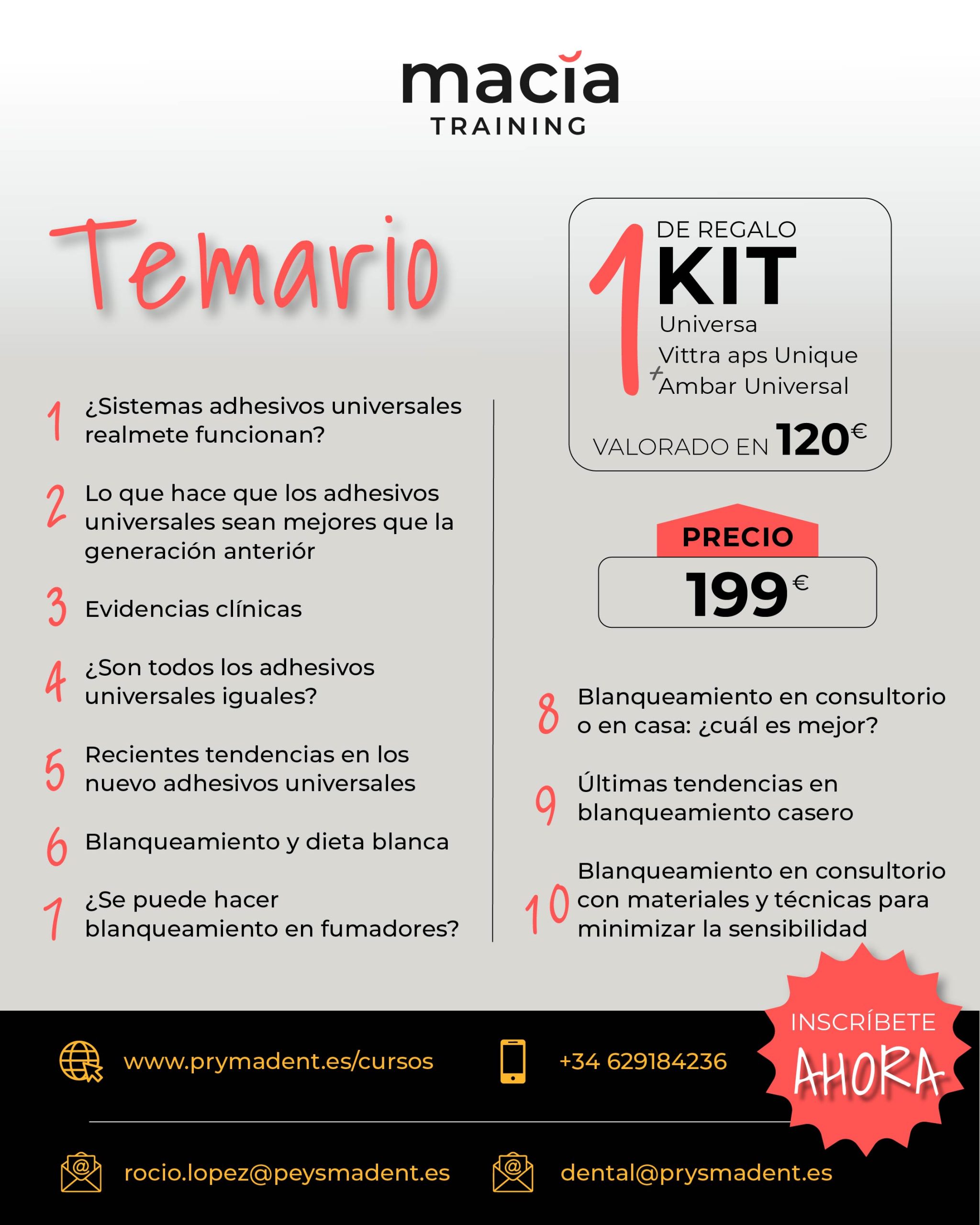 Curso Innovación Científica en Adhesión y Blanqueamiento - Imagen 2